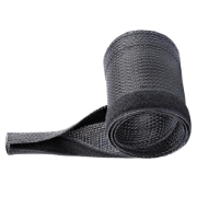 Picture of StarTech.com 10ft (3m) Cable Management Sleeve, Trimmable Heavy Duty Cable Wrap, 1.2" (3cm) Dia. Polyester Mesh Computer Cable Manager/Protector/Concealer, Black Cord Organizer/Hider