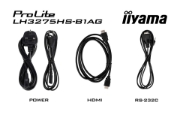 Picture of iiyama LH3275HS-B1AG Signage Display Digital signage flat panel 81.3 cm (32") LCD Wi-Fi 500 cd/m² Full HD Black Built-in processor Android 11 24/7