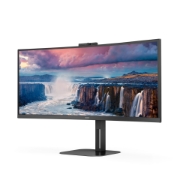 Picture of AOC V5 CU34V5CW LED display 86.4 cm (34") 3440 x 1440 pixels Wide Quad HD Black