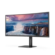Picture of AOC V5 CU34V5C/BK LED display 86.4 cm (34") 3440 x 1440 pixels Wide Quad HD Black