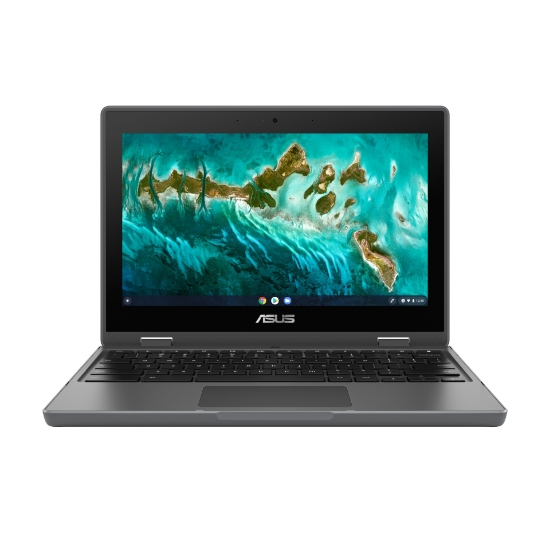 Picture of ASUS Chromebook Flip CR1 CR1100FKA-BP0420 Intel® Celeron® N N4500 29.5 cm (11.6") Touchscreen HD 4 GB LPDDR4x-SDRAM 32 GB eMMC Wi-Fi 6 (802.11ax) ChromeOS Belgian Grey