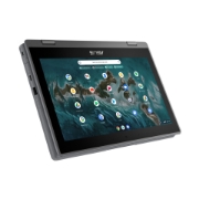 Picture of ASUS Chromebook Flip CR1 CR1100FKA-BP0420 Intel® Celeron® N N4500 29.5 cm (11.6") Touchscreen HD 4 GB LPDDR4x-SDRAM 32 GB eMMC Wi-Fi 6 (802.11ax) ChromeOS Belgian Grey