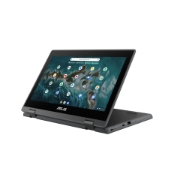 Picture of ASUS Chromebook Flip CR1 CR1100FKA-BP0420 Intel® Celeron® N N4500 29.5 cm (11.6") Touchscreen HD 4 GB LPDDR4x-SDRAM 32 GB eMMC Wi-Fi 6 (802.11ax) ChromeOS Belgian Grey