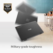 Picture of ASUS Chromebook Flip CR1 CR1100FKA-BP0420 Intel® Celeron® N N4500 29.5 cm (11.6") Touchscreen HD 4 GB LPDDR4x-SDRAM 32 GB eMMC Wi-Fi 6 (802.11ax) ChromeOS Belgian Grey
