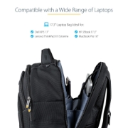 Picture of StarTech.com 17.3" Laptop Backpack with Removable Accessory Organizer Case - Professional IT Tech Backpack for Work/Travel/Commute - Ergonomic Computer Bag - Durable Ballistic Nylon - Notebook/Tablet Pockets