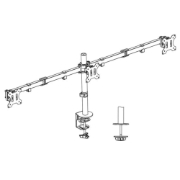 Picture of ACT Monitor arm 27", 3 monitors