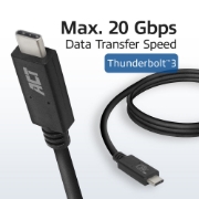 Picture of ACT USB4® 20Gbps cable, USB-C, USB-IF certified, 1 meter