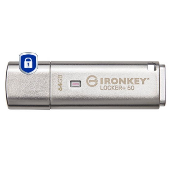Picture of Kingston Technology IronKey 64GB IKLP50 AES USB, w/256bit Encryption