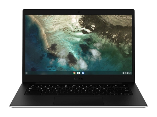 Picture of Samsung Chromebook Galaxy Go Intel® Celeron® N N4500 35.6 cm (14") HD 4 GB LPDDR4x-SDRAM 64 GB eMMC Wi-Fi 6 (802.11ax) ChromeOS Belgian Silver