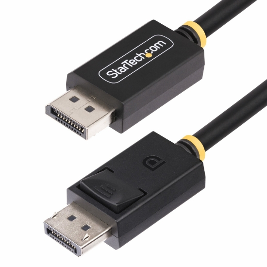 Picture of StarTech.com 1m DisplayPort 2.1 Cable, VESA Certified DP80 DisplayPort Cable w/UHBR20/HDR/DSC 1.2a/HDCP 2.2, 16K/8K 60Hz, 4K 240Hz, 80Gbps, DP 2.1 Cable, UHD Monitor Cord, M/M