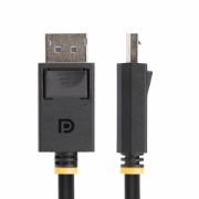 Picture of StarTech.com 1m DisplayPort 2.1 Cable, VESA Certified DP80 DisplayPort Cable w/UHBR20/HDR/DSC 1.2a/HDCP 2.2, 16K/8K 60Hz, 4K 240Hz, 80Gbps, DP 2.1 Cable, UHD Monitor Cord, M/M
