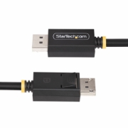 Picture of StarTech.com 1m DisplayPort 2.1 Cable, VESA Certified DP80 DisplayPort Cable w/UHBR20/HDR/DSC 1.2a/HDCP 2.2, 16K/8K 60Hz, 4K 240Hz, 80Gbps, DP 2.1 Cable, UHD Monitor Cord, M/M