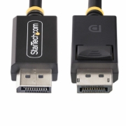 Picture of StarTech.com 1m DisplayPort 2.1 Cable, VESA Certified DP80 DisplayPort Cable w/UHBR20/HDR/DSC 1.2a/HDCP 2.2, 16K/8K 60Hz, 4K 240Hz, 80Gbps, DP 2.1 Cable, UHD Monitor Cord, M/M