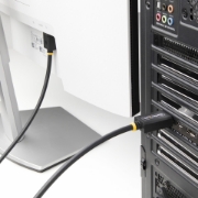 Picture of StarTech.com 1m DisplayPort 2.1 Cable, VESA Certified DP80 DisplayPort Cable w/UHBR20/HDR/DSC 1.2a/HDCP 2.2, 16K/8K 60Hz, 4K 240Hz, 80Gbps, DP 2.1 Cable, UHD Monitor Cord, M/M