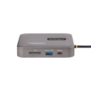 Picture of StarTech.com USB C Multiport Adapter, Dual 4K 60Hz HDMI 2.0b, HDR10, 2x 10Gbps USB Hub, 100W PD Pass-Through, GbE, SD, 14"/35cm Cable, Mini Dock, Laptop Docking Station, Win/Mac