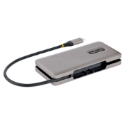 Picture of StarTech.com 4-Port USB-C Hub - 1x USB-A & 3x USB-C Ports - USB 3.2 Gen 2 (10Gbps) - Bus Powered - USB Type C Hub w/ 12.6in/32cm Wrap-Around Cable - Portable USB-C to USB-A Hub