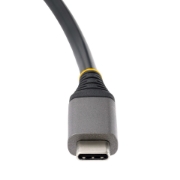 Picture of StarTech.com 4-Port USB-C Hub - 1x USB-A & 3x USB-C Ports - USB 3.2 Gen 2 (10Gbps) - Bus Powered - USB Type C Hub w/ 12.6in/32cm Wrap-Around Cable - Portable USB-C to USB-A Hub