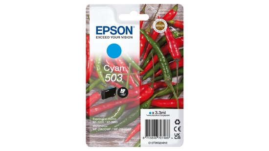 Picture of Epson 503 ink cartridge 1 pc(s) Original Standard Yield Blue