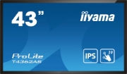 Picture of iiyama T4362AS-B1 Signage Display Interactive flat panel 108 cm (42.5") IPS 500 cd/m² 4K Ultra HD Black Touchscreen Built-in processor Android 8.0 24/7