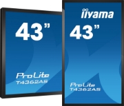 Picture of iiyama T4362AS-B1 Signage Display Interactive flat panel 108 cm (42.5") IPS 500 cd/m² 4K Ultra HD Black Touchscreen Built-in processor Android 8.0 24/7