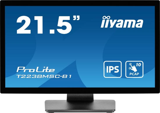 Picture of iiyama ProLite T2238MSC-B1 computer monitor 54.6 cm (21.5") 1920 x 1080 pixels Full HD LED Touchscreen Black