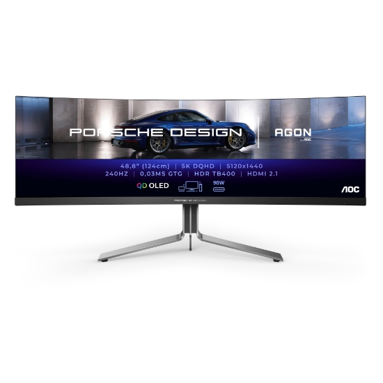 Picture of AOC Porsche PD49 LED display 124.5 cm (49") 5120 x 1440 pixels DQHD QD-OLED Black
