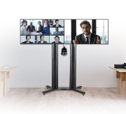 Picture of B-Tech MODE-AL - Premium Freestanding Twin Screen VC Stand - (VESA 600 x 400) - 2m