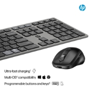 Picture of HP 725 Multi-Device Rechargeable Wireless Keyboard and Mouse Combo
