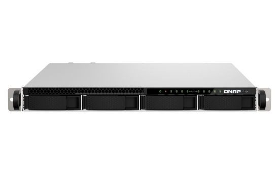 Picture of QNAP TS-h987XU-RP NAS Rack (1U) Intel Xeon E E-2334 16 GB DDR4 QuTS hero Black, Silver