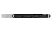 Picture of QNAP TS-h987XU-RP NAS Rack (1U) Intel Xeon E E-2334 16 GB DDR4 QuTS hero Black, Silver