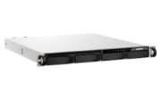 Picture of QNAP TS-h987XU-RP NAS Rack (1U) Intel Xeon E E-2334 16 GB DDR4 QuTS hero Black, Silver