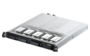 Picture of QNAP TS-h987XU-RP NAS Rack (1U) Intel Xeon E E-2334 16 GB DDR4 QuTS hero Black, Silver