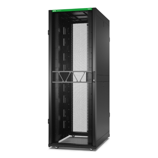 Picture of APC NetShelter SX Server Rack Gen 2, 45U, 2124H x 750W x 1200D mm, with Sides, Black