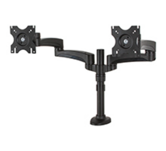 Picture of B-Tech Twin Flat Screen Desk Mount with Double Arms