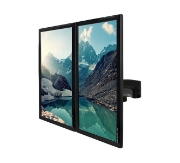 Picture of B-Tech Twin Flat Screen Desk Mount with Double Arms