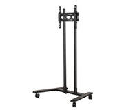 Picture of B-Tech Large Universal Flat Screen Trolley / Floor Stand (VESA 600 x 400) - 1.6m Ø50mm Poles