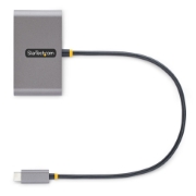 Picture of StarTech.com 4-Port USB-C Hub with 100W Power Delivery Pass-Through - 2x USB-A + 2x USB-C - USB 3.0 5Gbps - 1ft (30cm) Long Cable - Portable USB Type-C to USB-A/C Hub