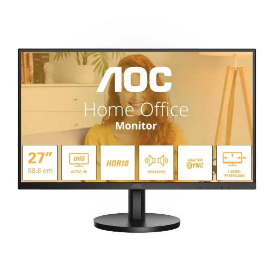 Picture of AOC B3 U27B3A computer monitor 68.6 cm (27") 3840 x 2160 pixels 4K Ultra HD LCD Black