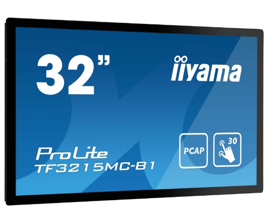 Picture of iiyama ProLite TF3215MC-B2 computer monitor 81.3 cm (32") 1920 x 1080 pixels Full HD LED Touchscreen Kiosk Black