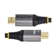 Picture of StarTech.com 20in (50cm) HDMI 2.1 Cable 8K - Certified Ultra High Speed HDMI Cable 48Gbps - 8K 60Hz/4K 120Hz HDR10+ eARC - Ultra HD 8K HDMI Cord - Monitor/TV/Display - Flexible TPE Jacket