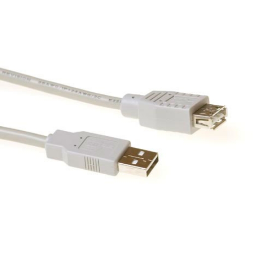 Picture of ACT USB 2.0 A male - USB A female ivory 1.00 m