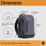 Picture of HP Travel 25 Liter 15.6 Iron Grey Laptop Backpack