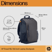 Picture of HP Travel 18 Liter 15.6 Iron Grey Laptop Backpack