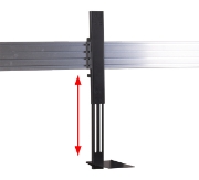 Picture of B-Tech SYSTEM X - Universal Twin Screen VC Wall Mount with Webcam Shelf