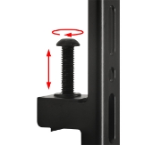 Picture of B-Tech SYSTEM X - Universal Twin Screen VC Wall Mount with Webcam Shelf