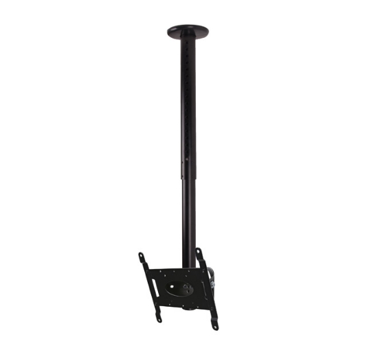 Picture of B-Tech Telescopic Universal Flat Screen Ceiling Mount with Tilt (VESA 200 x 200) - 0.6m to 1m Ø50mm Pole