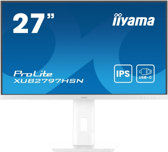 Picture of iiyama ProLite XUB2797HSN-W2 computer monitor 68.6 cm (27") 1920 x 1080 pixels Full HD LED White