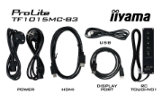 Picture of iiyama TF1015MC-B3 Signage Display Interactive flat panel 25.6 cm (10.1") LED 500 cd/m² HD Black Touchscreen