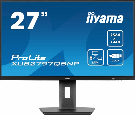 Picture of iiyama ProLite XUB2797QSNP-B1 computer monitor 68.6 cm (27") 2560 x 1440 pixels Wide Quad HD LED Black