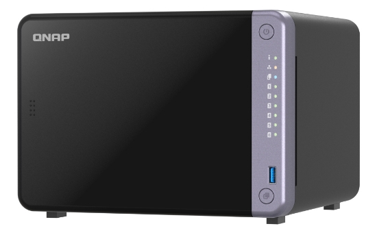Picture of QNAP TS-632X-4G NAS/storage server Tower Alpine Alpine AL-524 4 GB DDR4 QNAP QTS Black